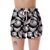 Bowling Pattern Print Women's Shorts-grizzshop