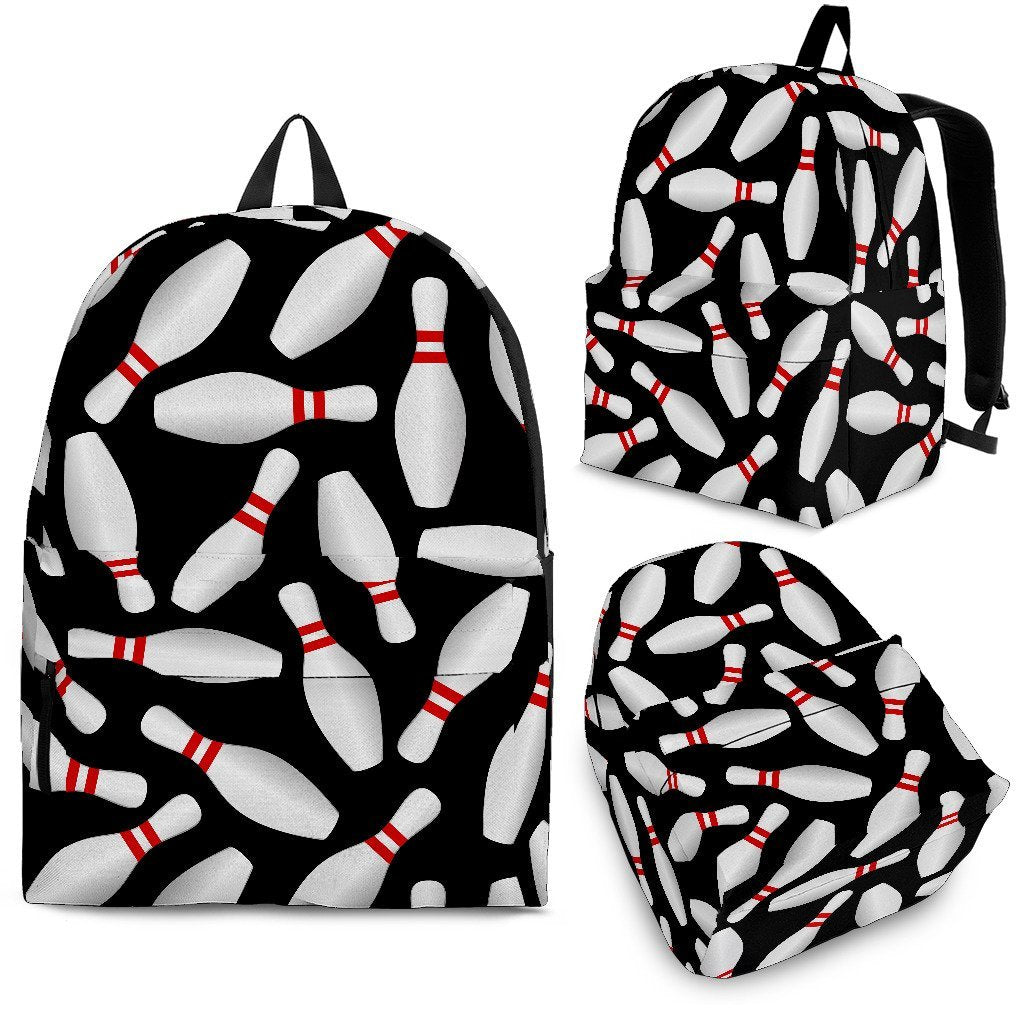 Bowling Print Pattern Backpack-grizzshop