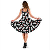 Bowling Print Pattern Dress-grizzshop