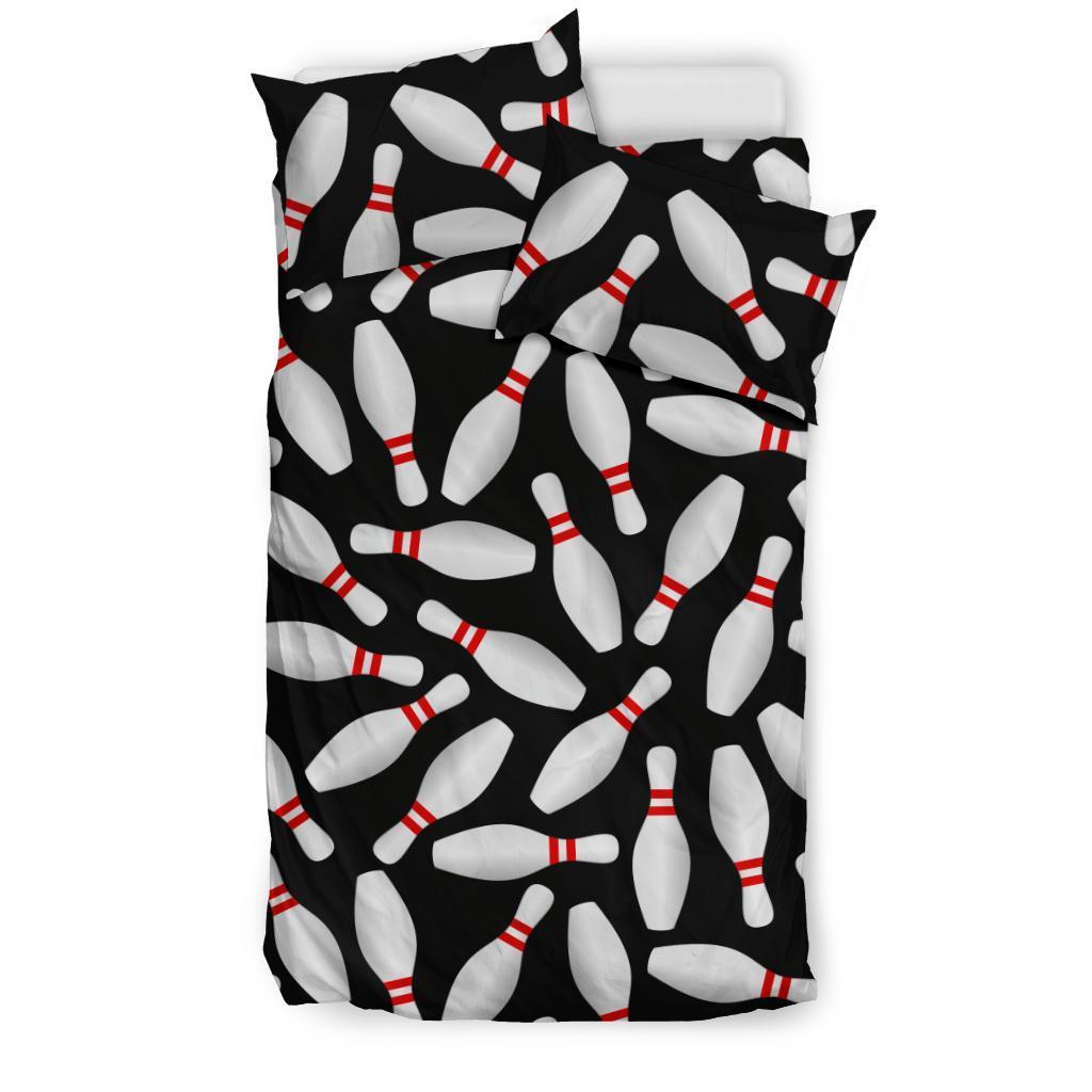 Bowling Print Pattern Duvet Cover Bedding Set-grizzshop