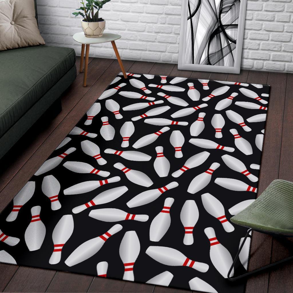 Bowling Print Pattern Floor Mat-grizzshop