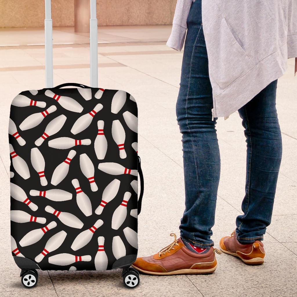 Bowling Print Pattern Luggage Cover Protector-grizzshop