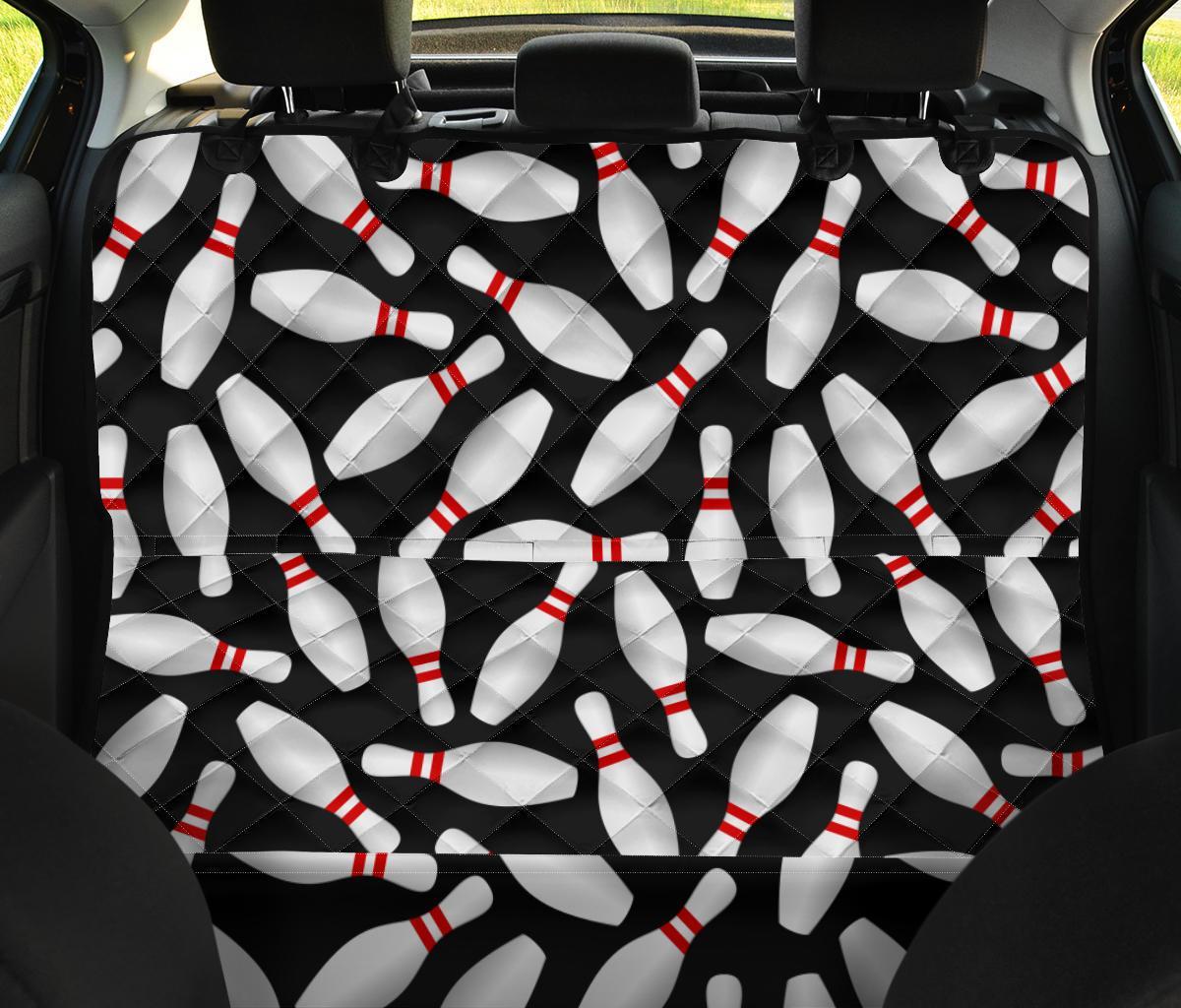 Bowling Print Pattern Pet Car Seat Cover-grizzshop