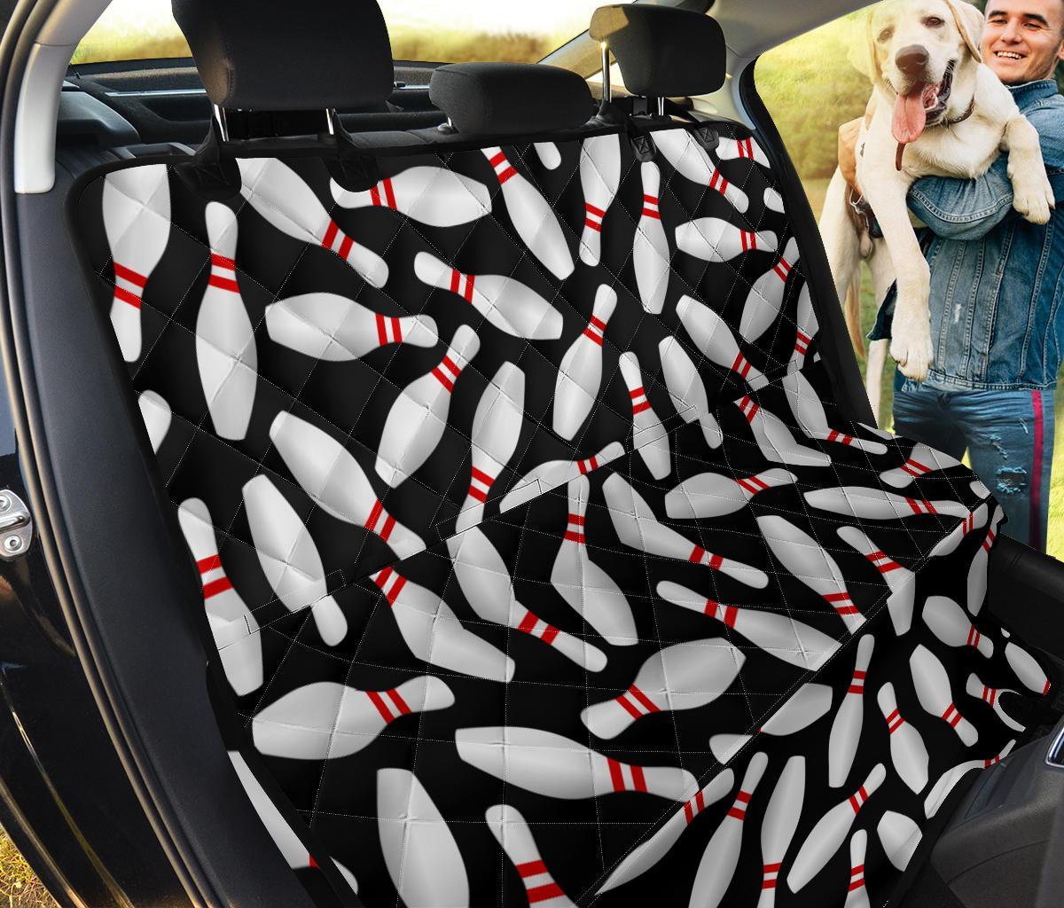 Bowling Print Pattern Pet Car Seat Cover-grizzshop