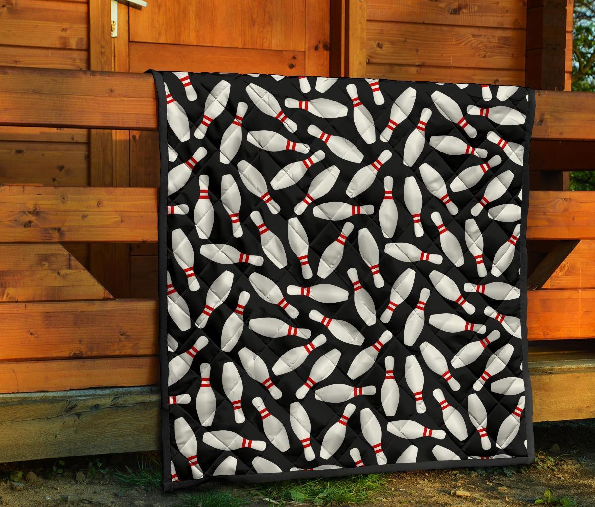 Bowling Print Pattern Quilt-grizzshop