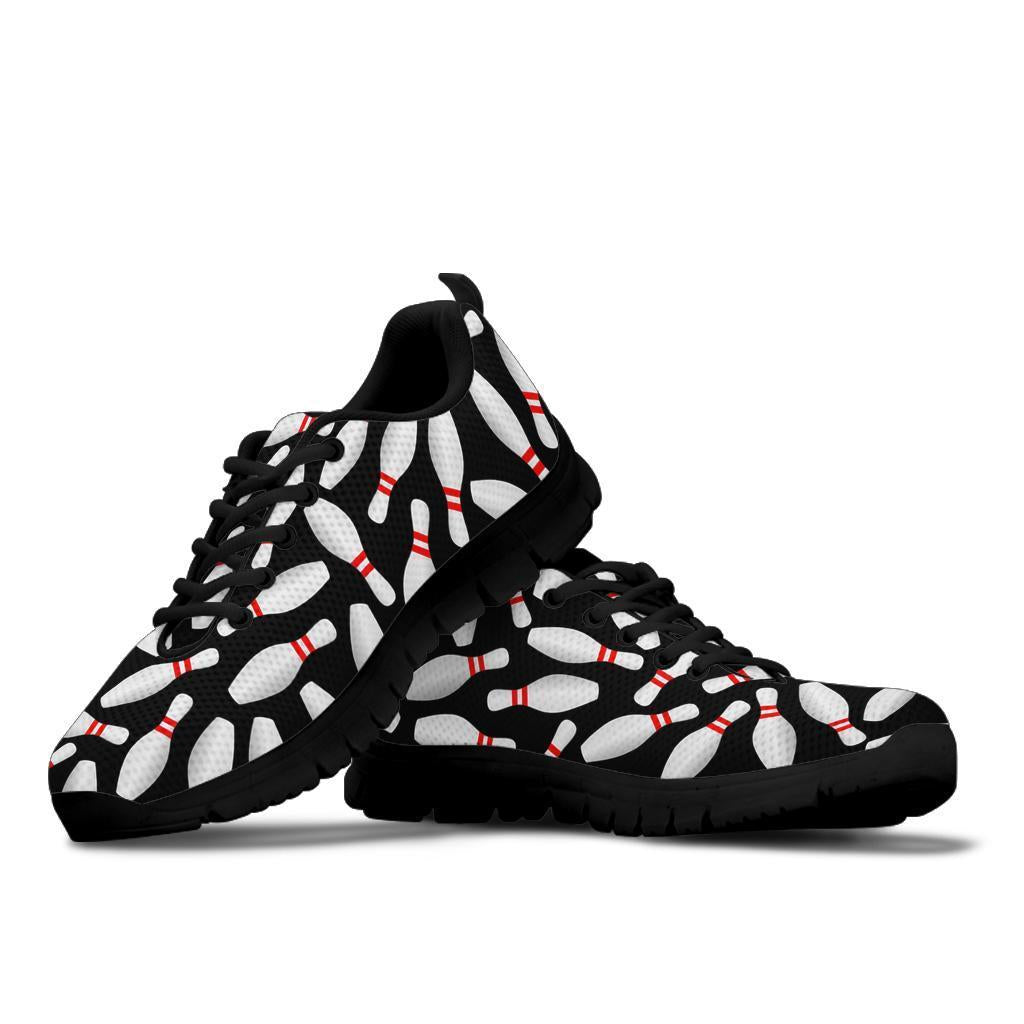 Bowling Print Pattern Sneaker Shoes For Men Women-grizzshop