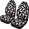 Bowling Print Pattern Universal Fit Car Seat Covers-grizzshop