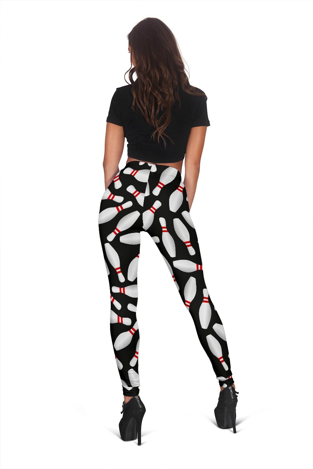 Bowling shop print leggings