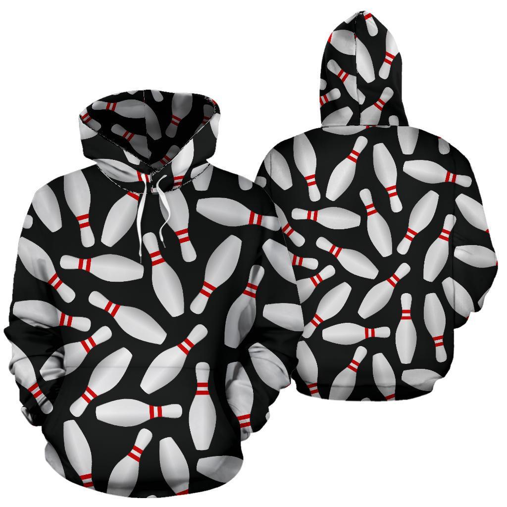 Bowling Print Pattern Women Men Pullover Hoodie-grizzshop