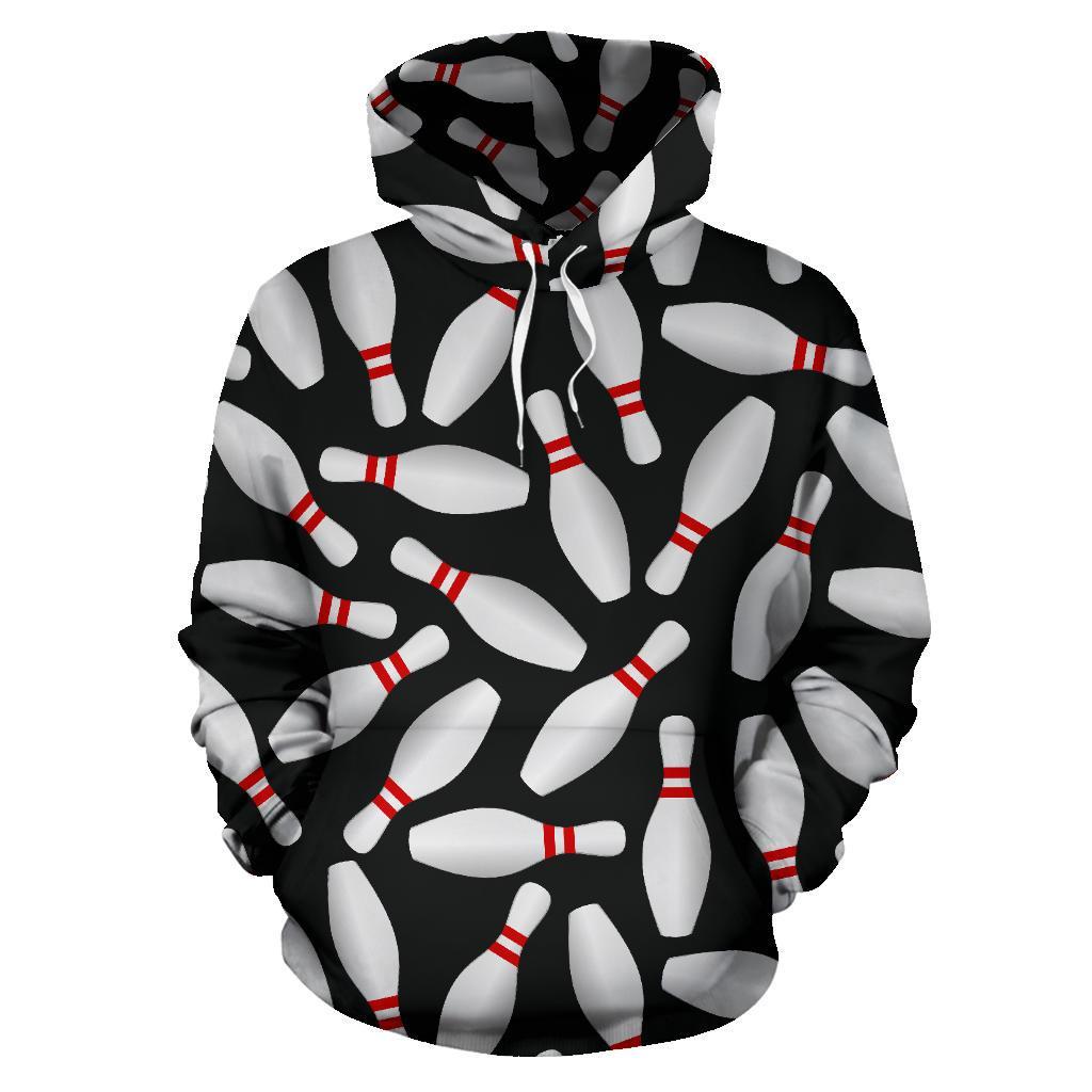 Bowling Print Pattern Women Men Pullover Hoodie-grizzshop