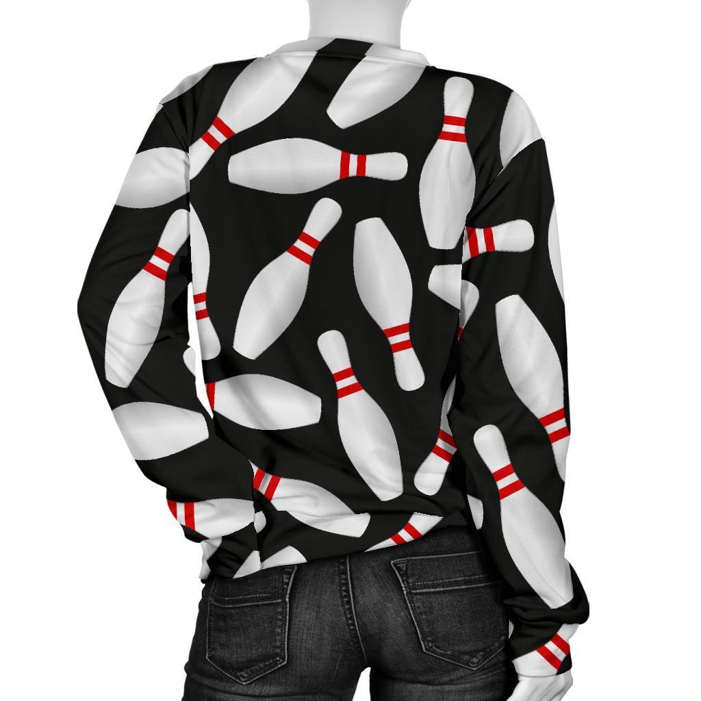 Bowling Print Pattern Women's Sweatshirt-grizzshop
