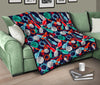 Bowling Stike Pattern Print Quilt-grizzshop