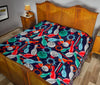 Bowling Stike Pattern Print Quilt-grizzshop