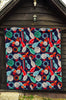 Bowling Stike Pattern Print Quilt-grizzshop