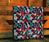 Bowling Stike Pattern Print Quilt-grizzshop