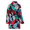 Bowling Stike Pattern Print Women Long Robe-grizzshop