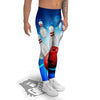 Bowling Strike Print Men's Leggings-grizzshop