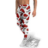 Boxing Glove And Text Print Pattern Men's Leggings-grizzshop