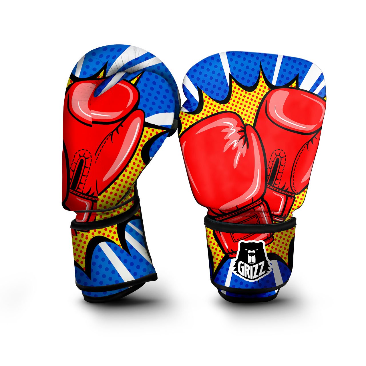 Boxing Gloves Pop Art Print Boxing Gloves-grizzshop