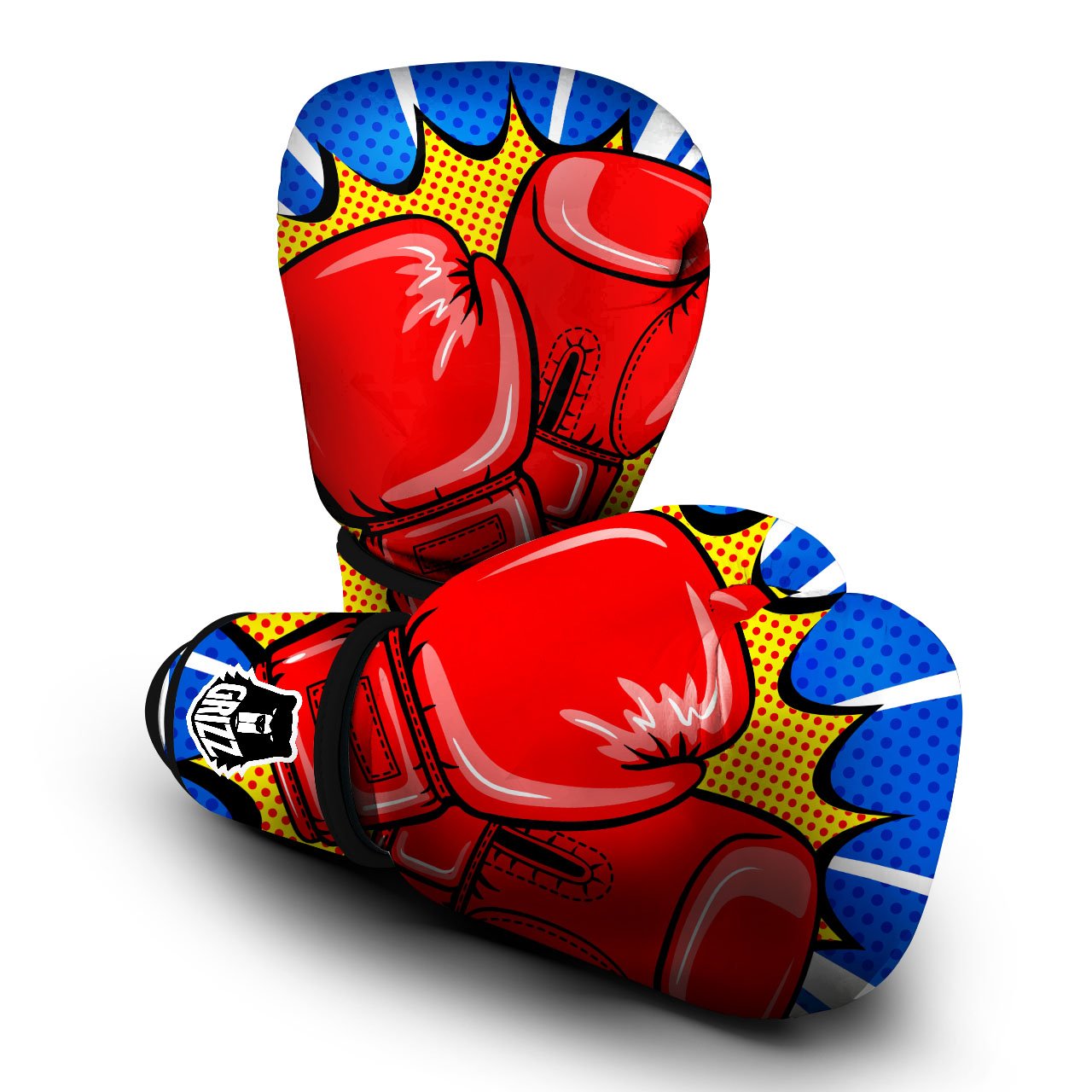 Boxing Gloves Pop Art Print Boxing Gloves-grizzshop