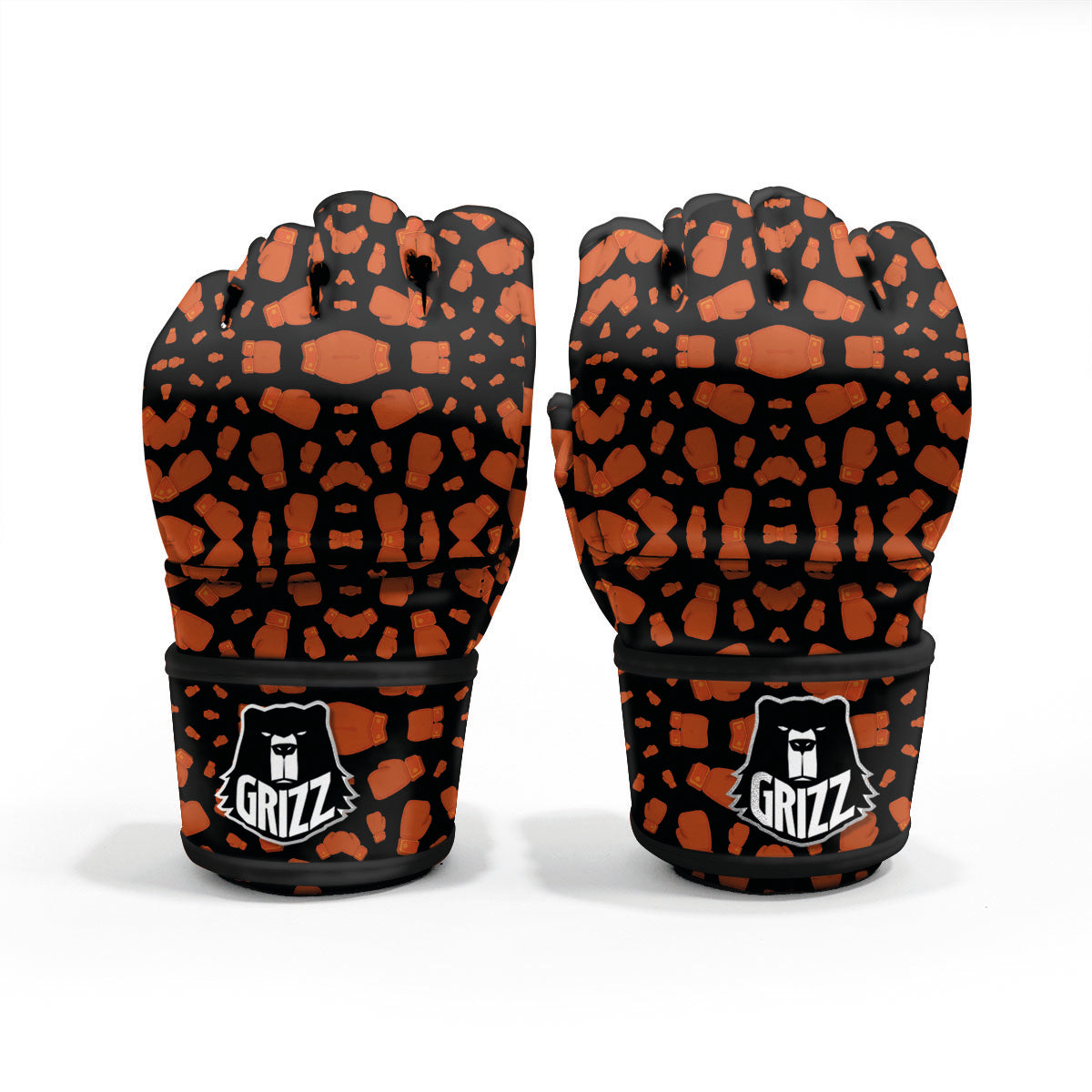 Boxing Gloves Print Pattern MMA Gloves-grizzshop