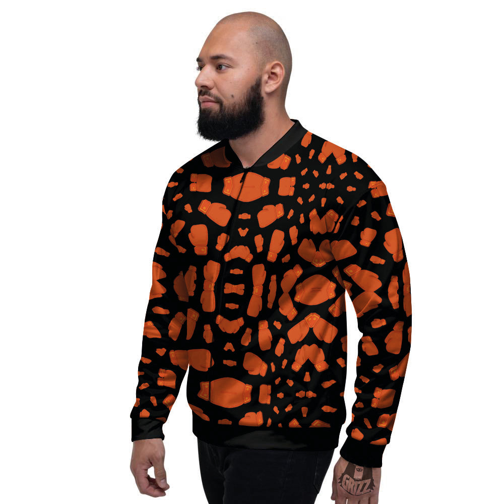 Boxing Gloves Print Pattern Men's Bomber Jacket-grizzshop