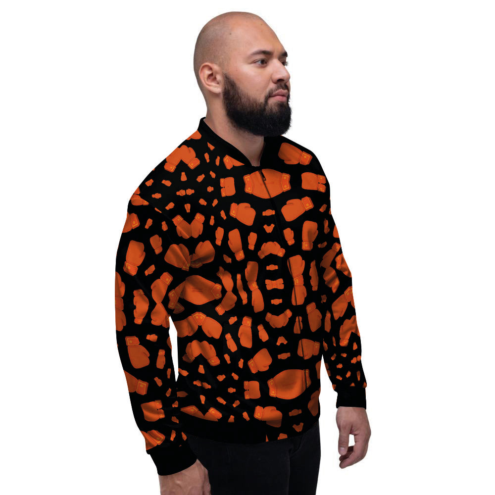 Boxing Gloves Print Pattern Men's Bomber Jacket-grizzshop