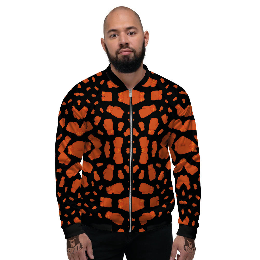 Boxing Gloves Print Pattern Men's Bomber Jacket-grizzshop