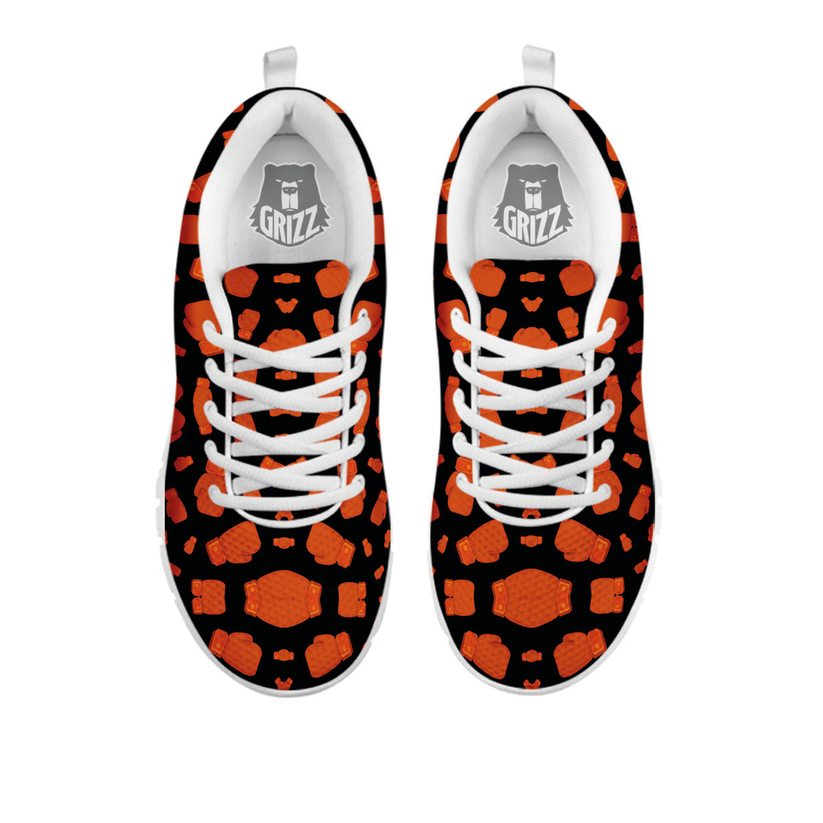 Boxing Gloves Print Pattern White Sneaker-grizzshop