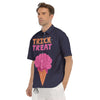 Brain Halloween Print Men's Short Sleeve Shirts-grizzshop