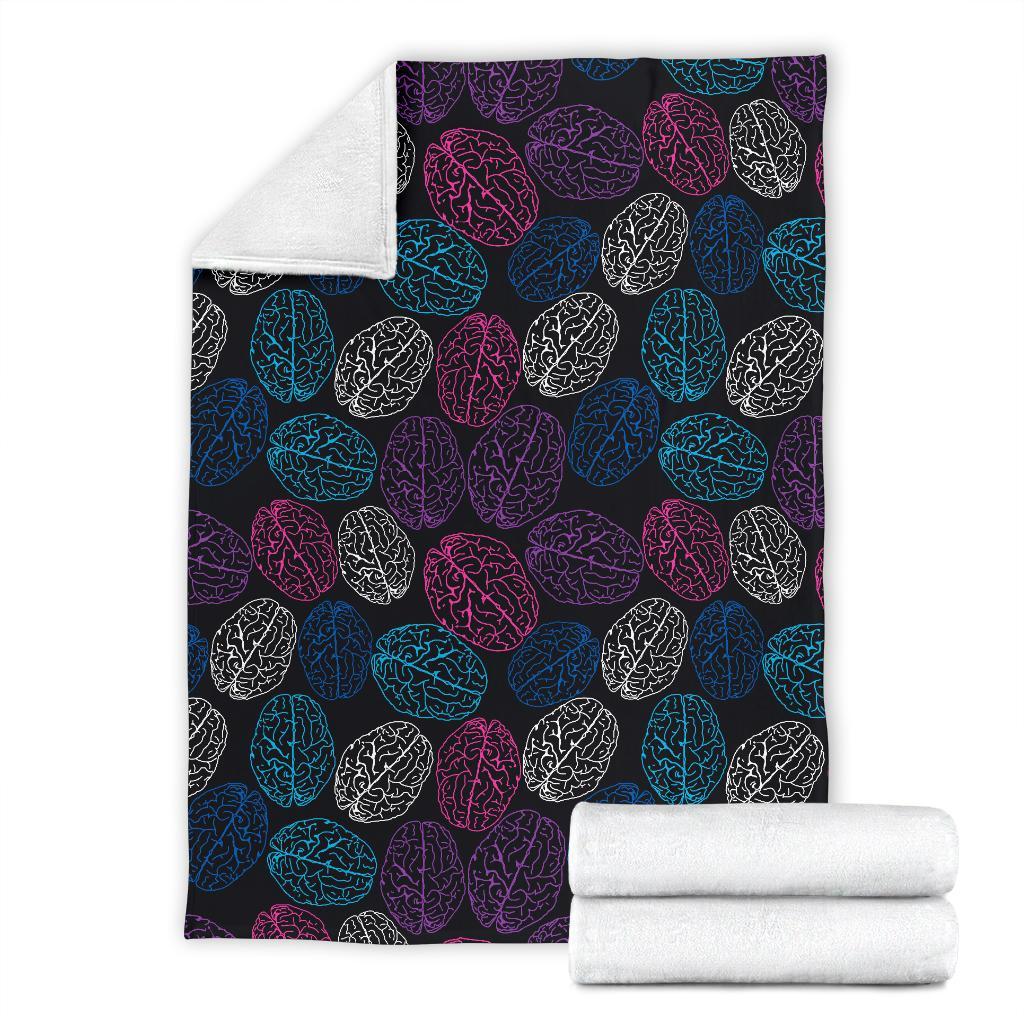 Brain Pattern Print Blanket-grizzshop