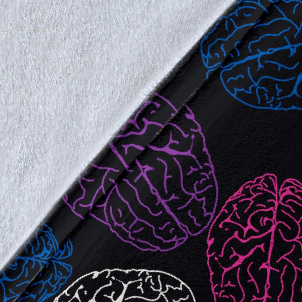 Brain Pattern Print Blanket-grizzshop