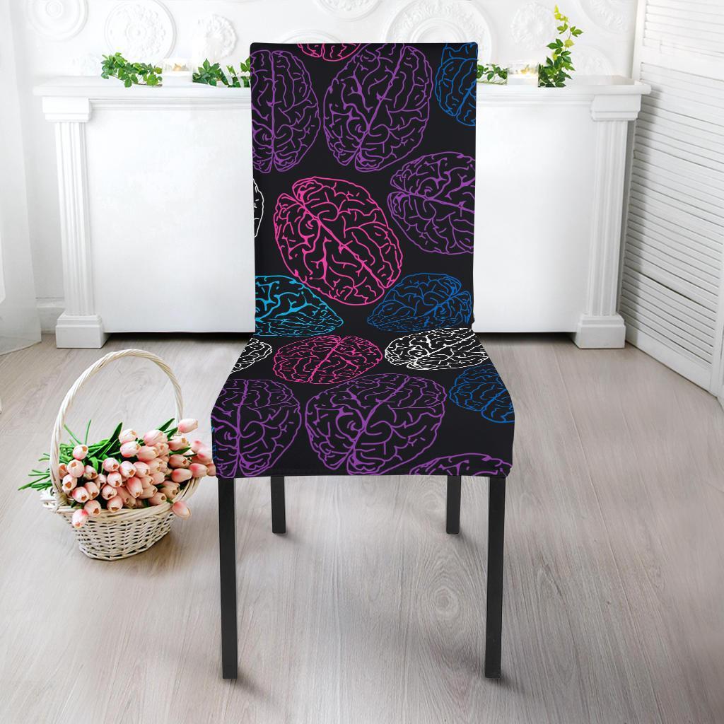 Brain Pattern Print Chair Cover-grizzshop