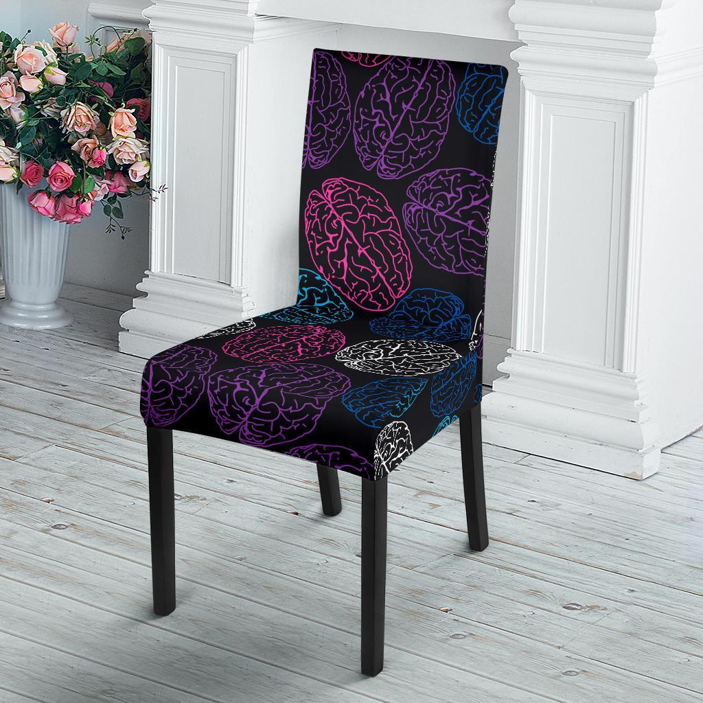 Brain Pattern Print Chair Cover-grizzshop