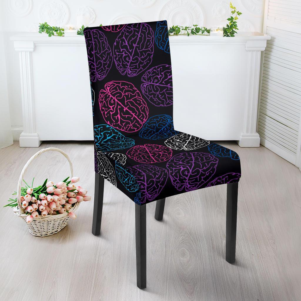 Brain Pattern Print Chair Cover-grizzshop