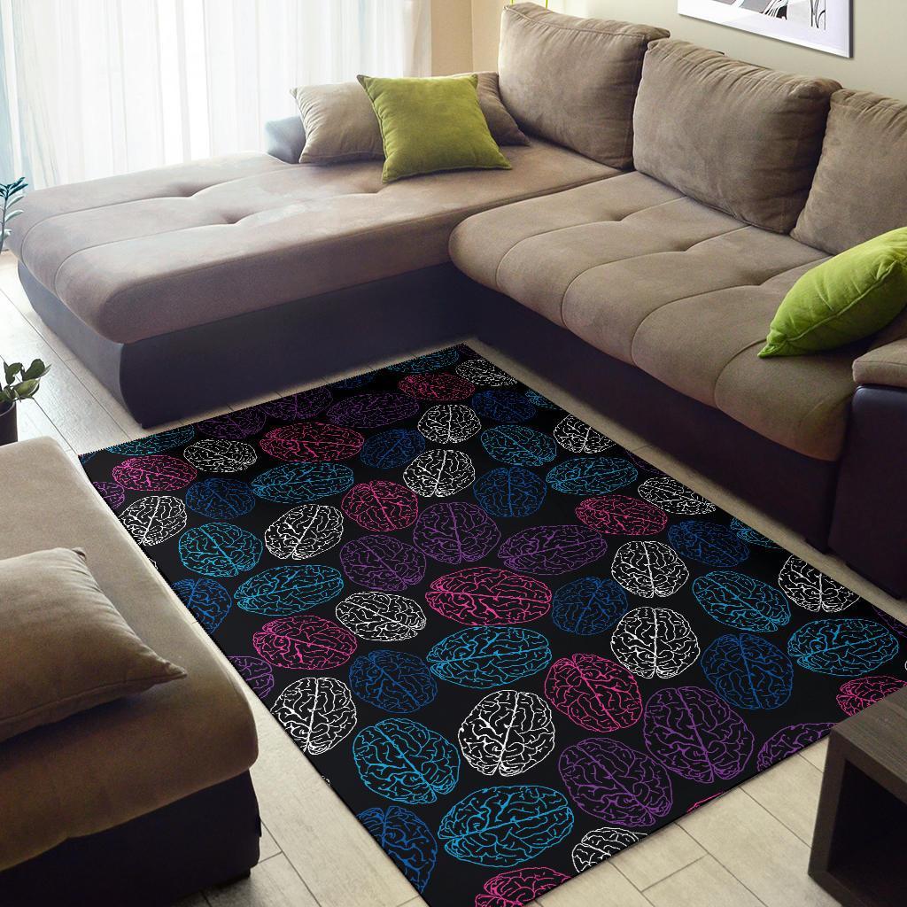 Brain Pattern Print Floor Mat-grizzshop