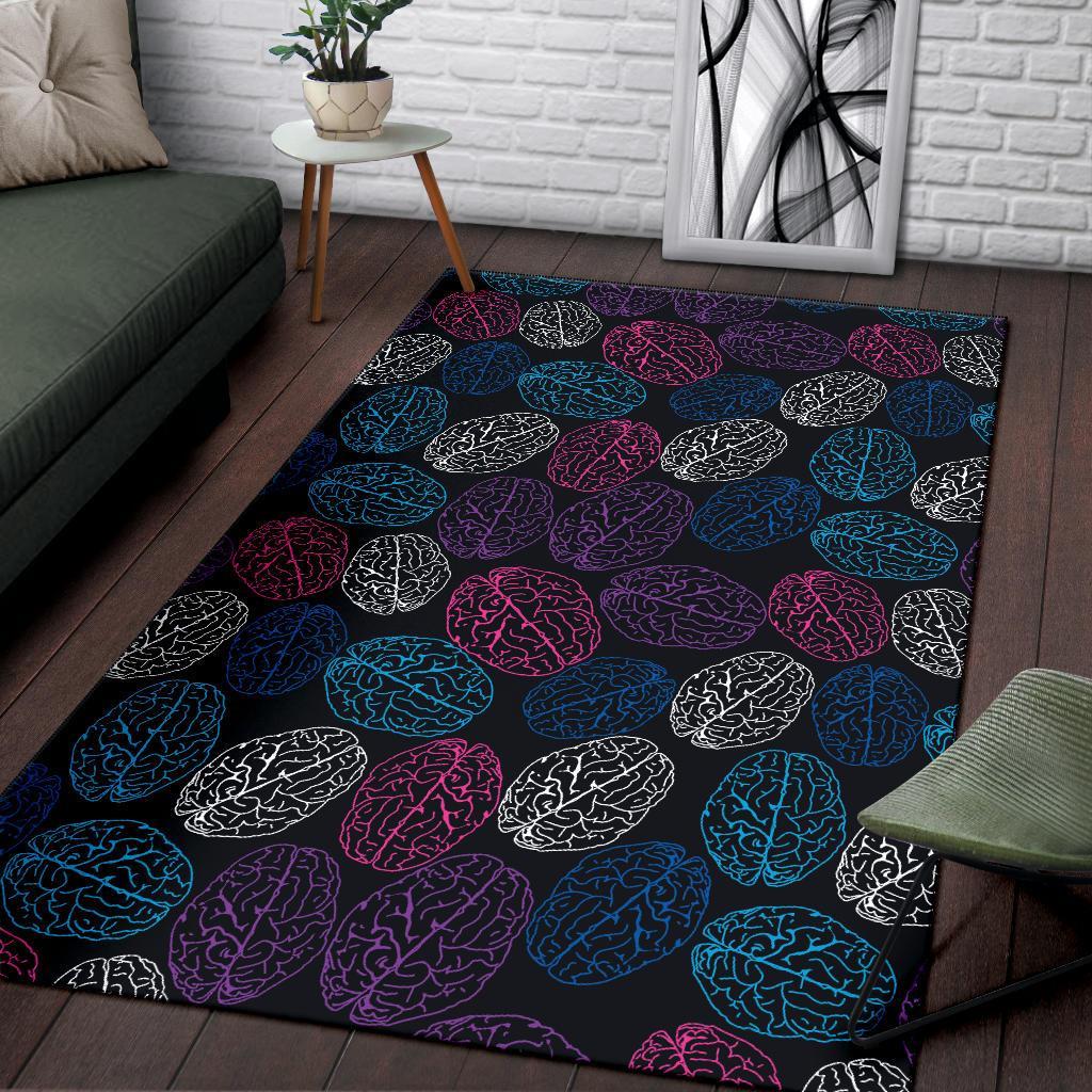 Brain Pattern Print Floor Mat-grizzshop