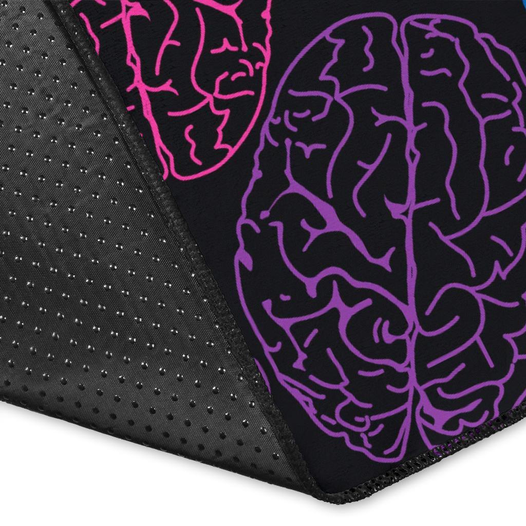 Brain Pattern Print Floor Mat-grizzshop