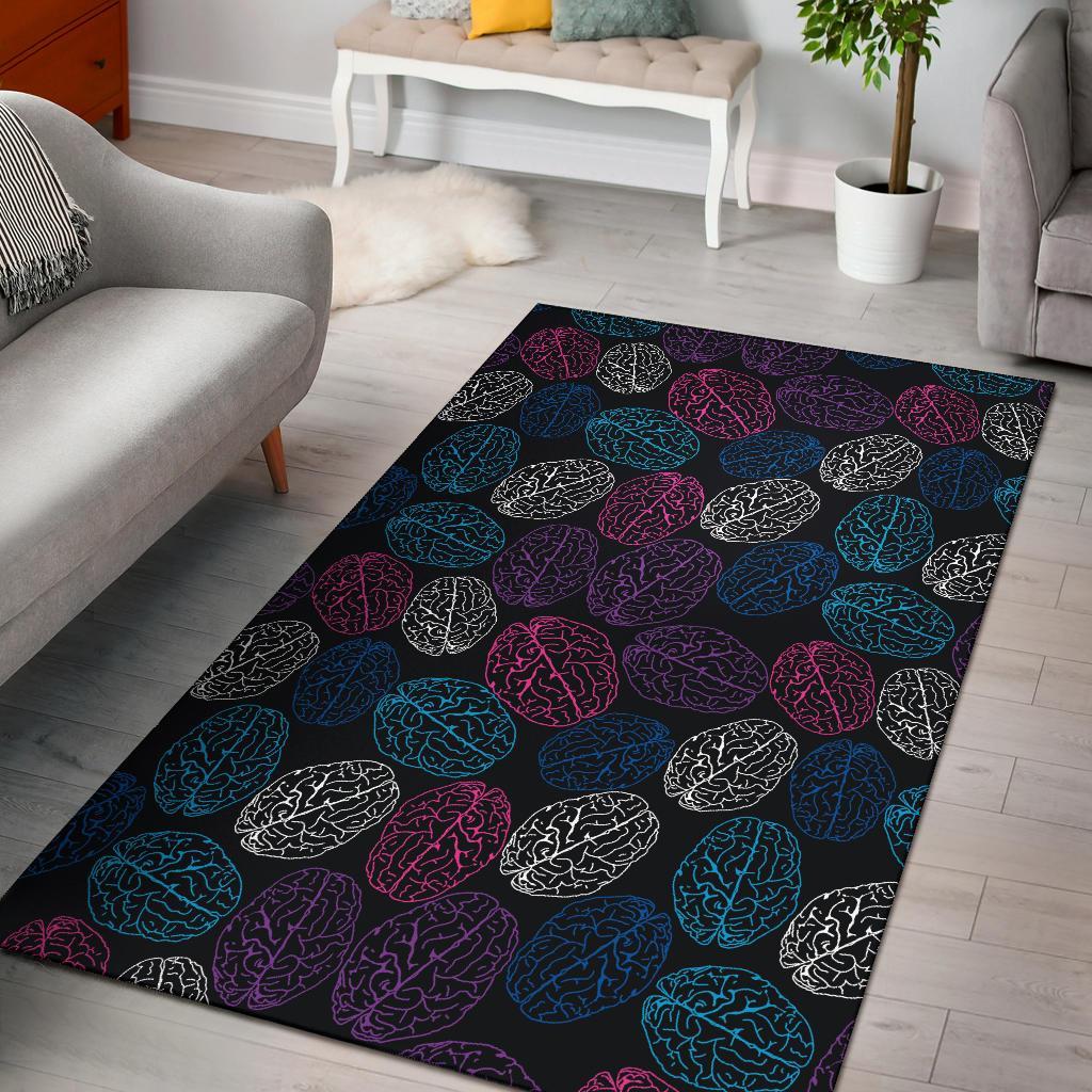 Brain Pattern Print Floor Mat-grizzshop