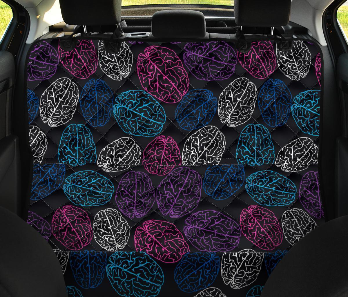 Brain Pattern Print Pet Car Seat Cover-grizzshop