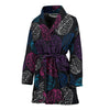 Brain Pattern Print Women Long Robe-grizzshop