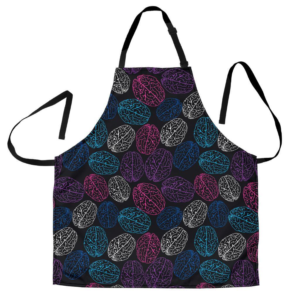 Brain Pattern Print Women's Apron-grizzshop