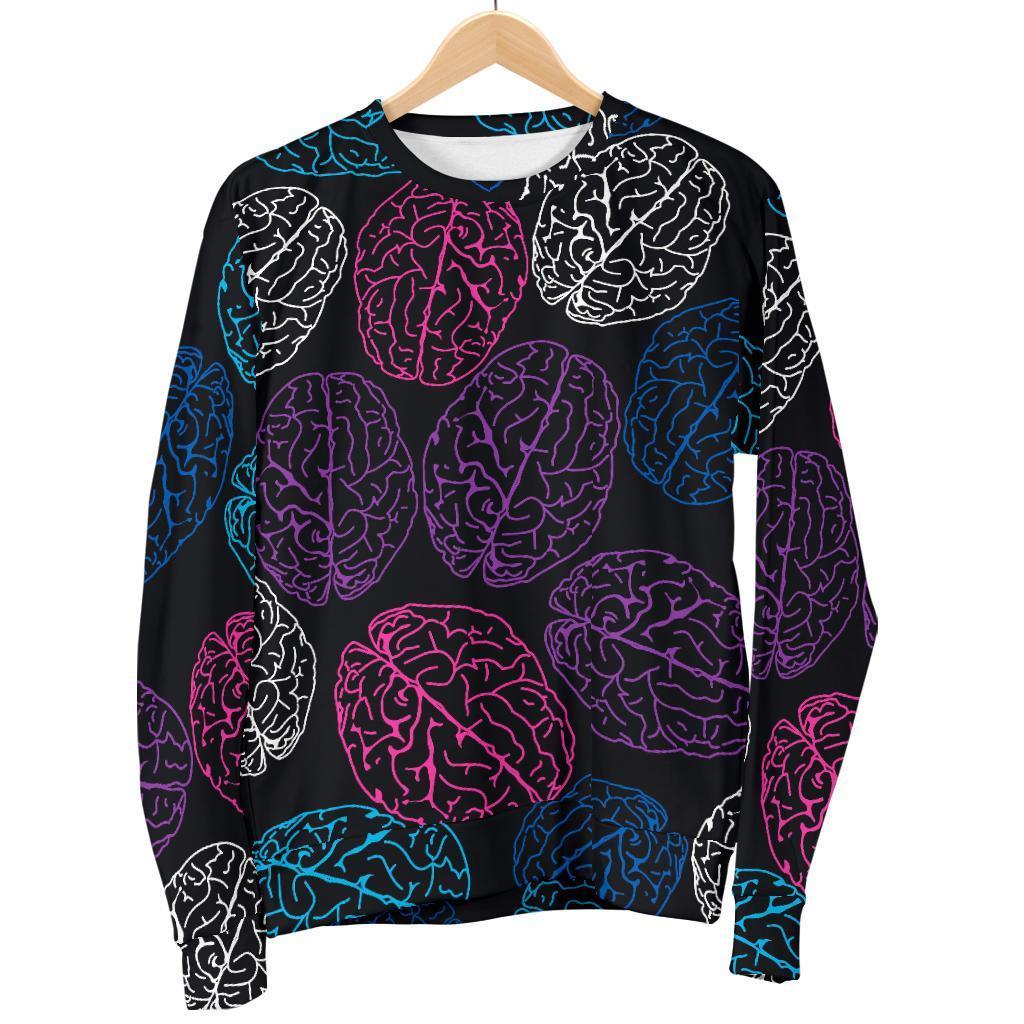 Brain Pattern Print Women's Sweatshirt-grizzshop