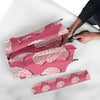 Brain Pink Pattern Print Automatic Foldable Umbrella-grizzshop