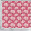 Brain Pink Pattern Print Bathroom Shower Curtain-grizzshop