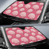 Brain Pink Pattern Print Car Sun Shade-grizzshop