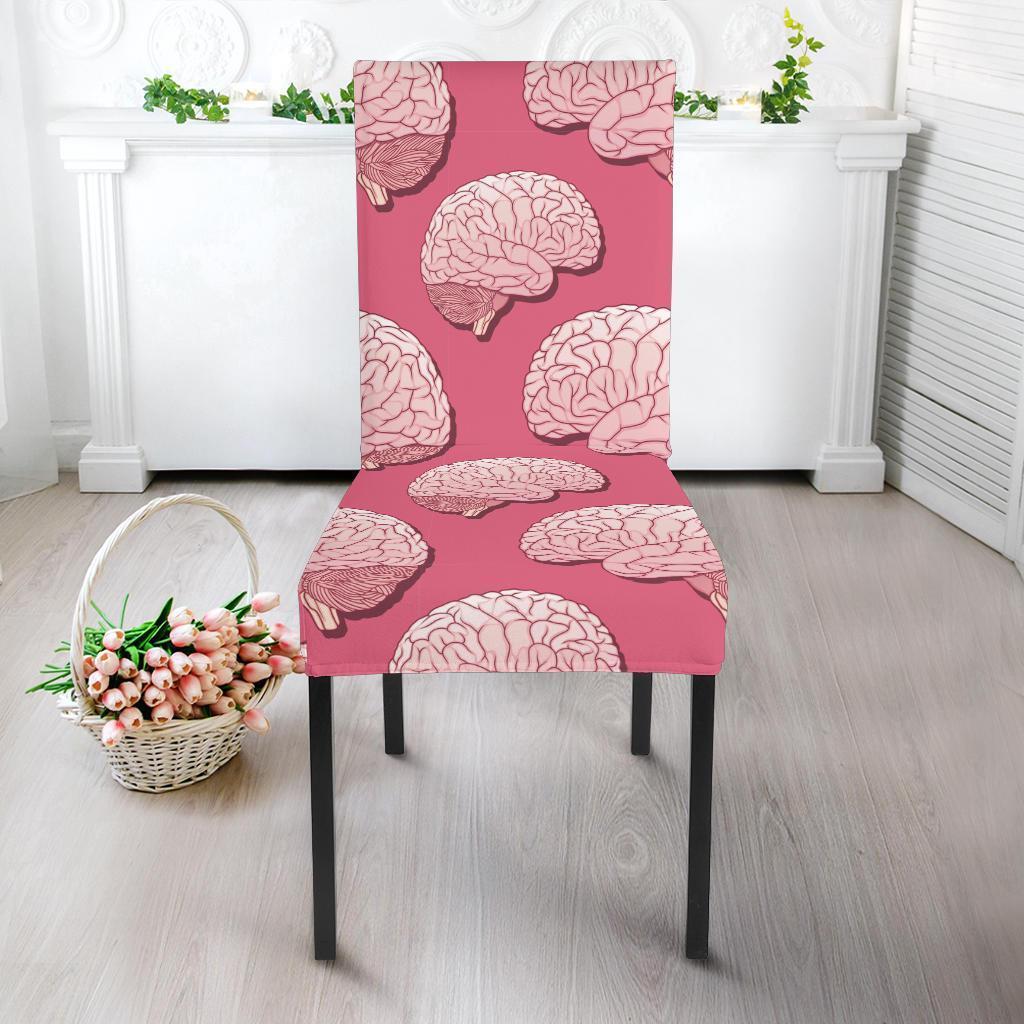 Brain Pink Pattern Print Chair Cover-grizzshop