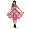 Brain Pink Pattern Print Dress-grizzshop