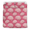 Brain Pink Pattern Print Duvet Cover Bedding Set-grizzshop