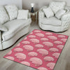 Brain Pink Pattern Print Floor Mat-grizzshop